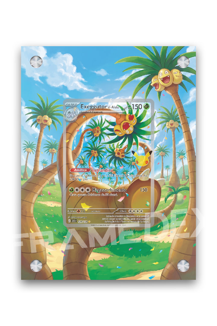 Exeggutor di Alola | 30° Anniversario - Framedex