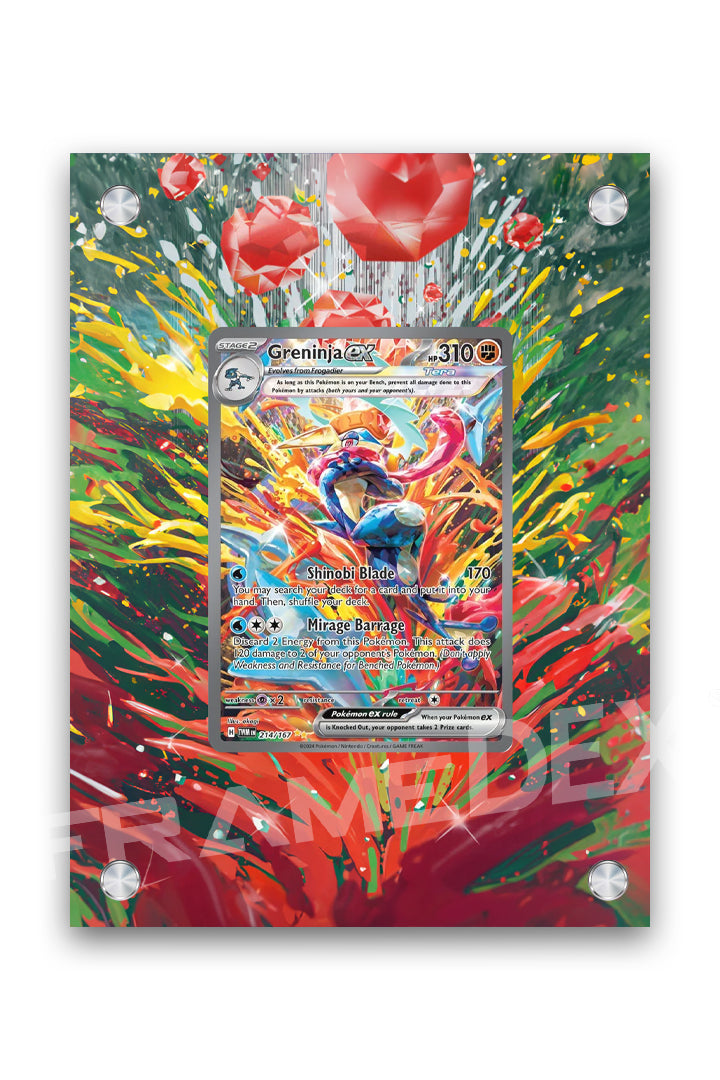 Greninja EX Illustrazione Speciale | Crepuscolo Mascherato - Framedex