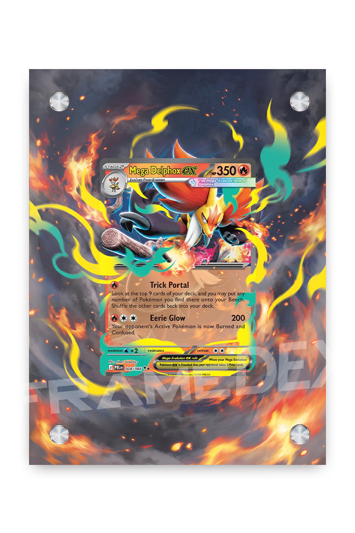 Mega Delphox Ex | Buio Pesto - Framedex
