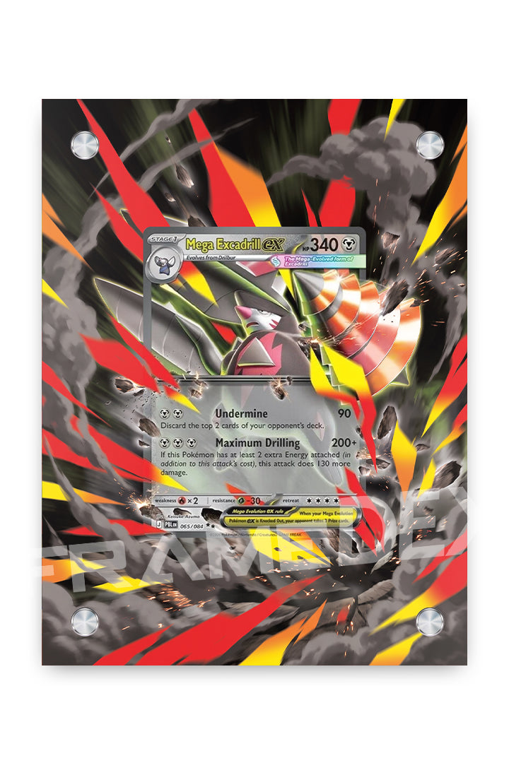 Mega Excadrill Ex | Buio Pesto - Framedex