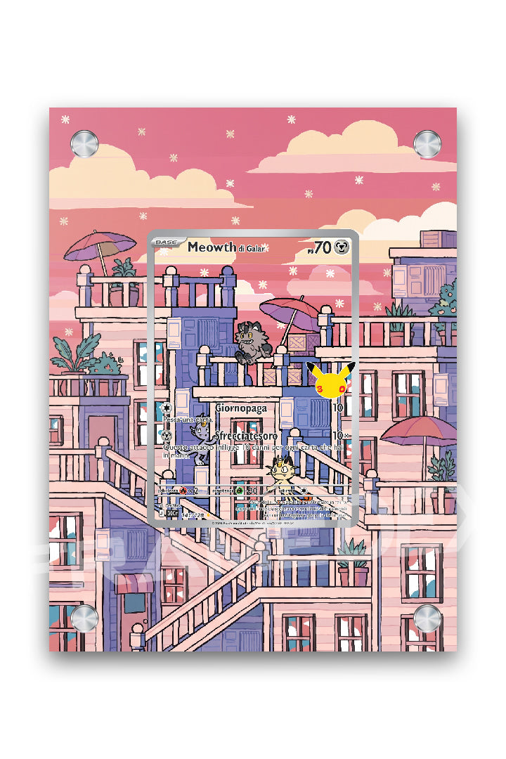 Meowth di Galar | 30° Anniversario - Framedex