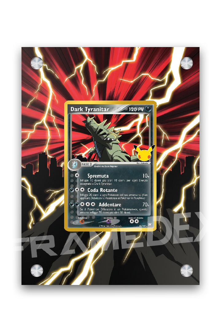 Dark Tyranitar | 30° Anniversario - Framedex