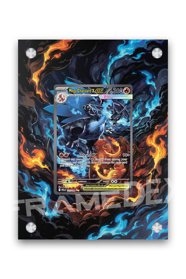 Mega Charizard X Ex | Fiamme Spettrali - Framedex