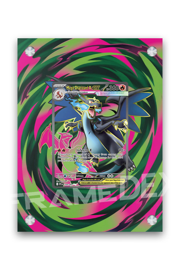 Mega Charizard X Ex | Fiamme Spettrali - Framedex