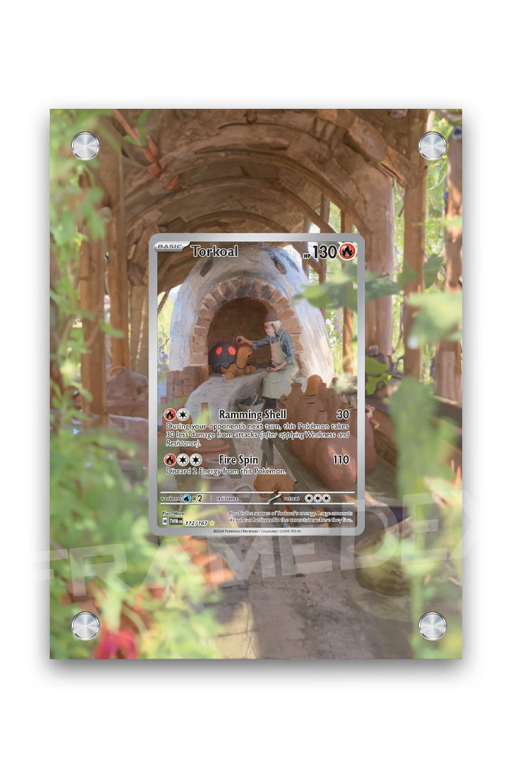 Torkoal Illustrazione Speciale | Crepuscolo Mascherato - Framedex